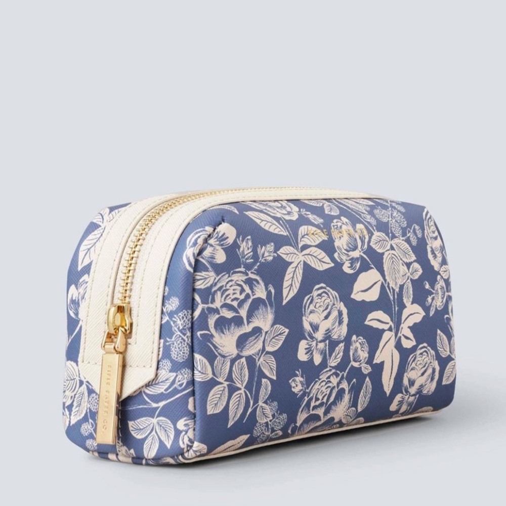 Rifle Paper Co. Small Cosmetic Bag In English Rose NEW